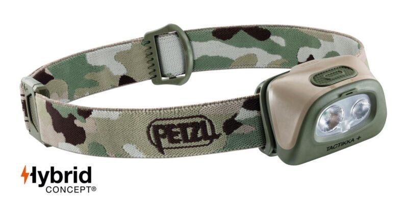 Czołówka Petzl Tactikka + Hybrid 350 Camo