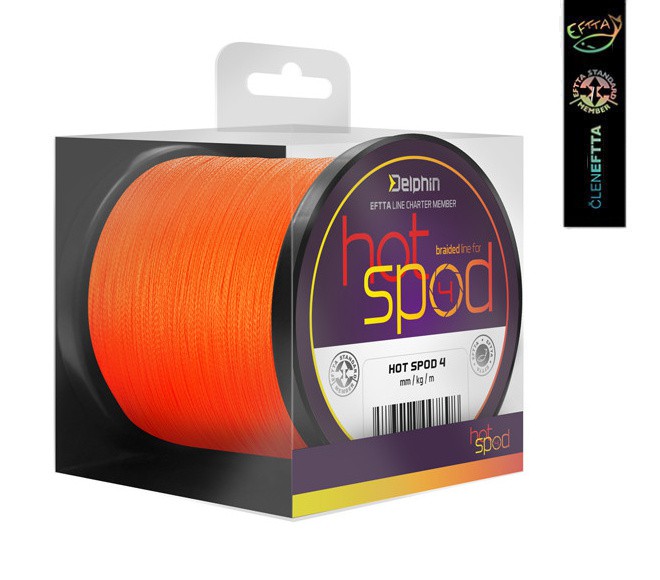 Delphin HotSPOD 4 Braided Line Orange 300 m
