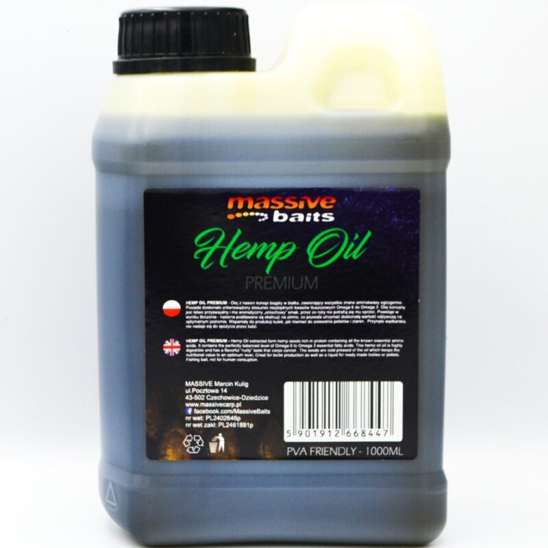 Massive Baits Hemp Oil Premium Liquid 1000 ml
