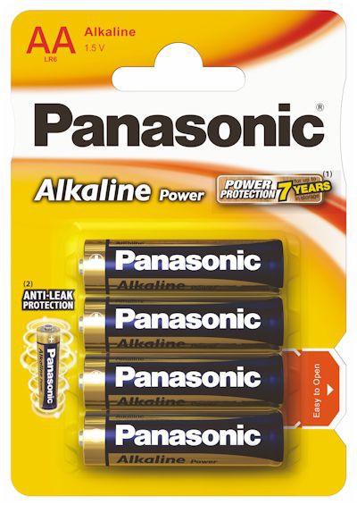 Panasonic Alkaline Power AA LR6 1